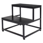Step Stool Kids Adults Bathroom Kitchen Ladder Foot Stool Heavy Duty | Black
