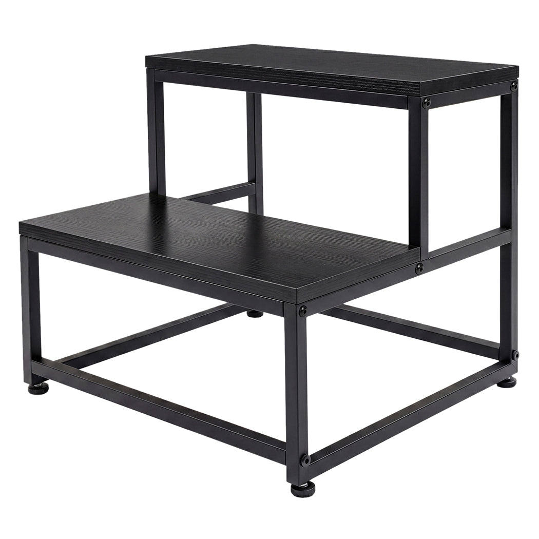 Step Stool Kids Adults Bathroom Kitchen Ladder Foot Stool Heavy Duty | Black