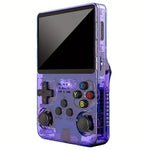 R36s Retro Handheld Game Console 3.5" Ips Display Usb Rechargeable | Purple