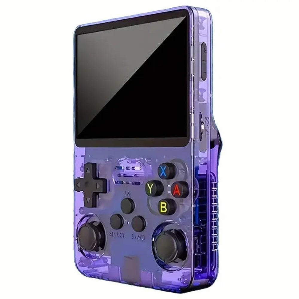 R36s Retro Handheld Game Console 3.5" Ips Display Usb Rechargeable | Purple