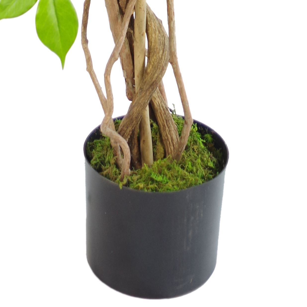 Artificial 110cm Purple Wisteria Tree With Silver Planter