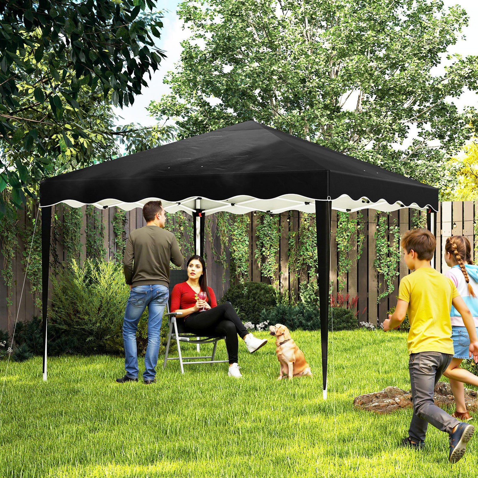 3x3(m) Pop Up Gazebo Marquee Tent For Garden W/ Carry Bag