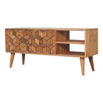 Solid Wood Cubana Media Unit