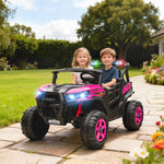 24v Electric Ride On Car, 2-seater Kids Electric Truck | Pink