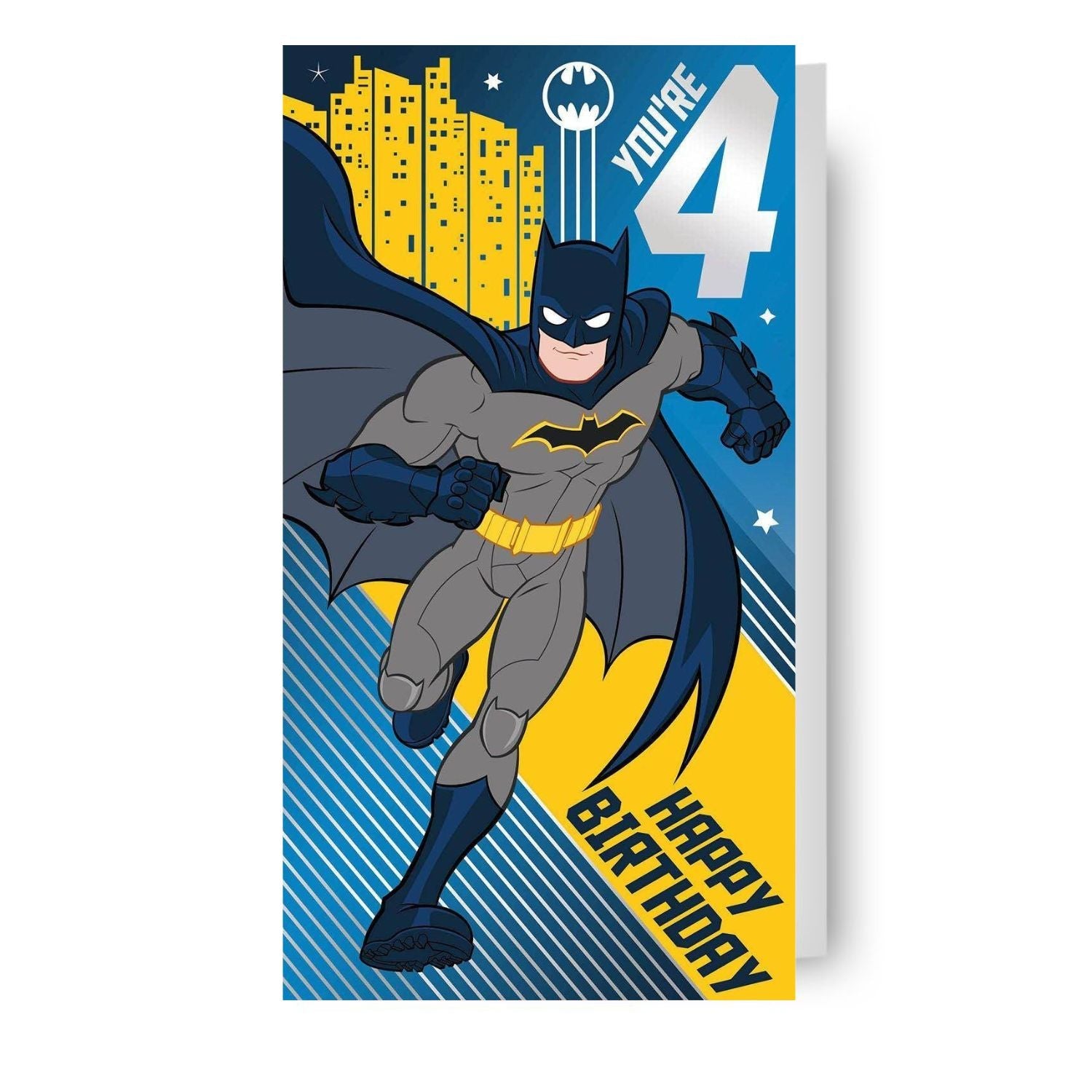 DC Comics Age 4 Birthday Card Official Product