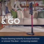 200w Cordless Stick Vacuum Cleaner With Anti-tangle Brush, Led Floor Lights, 50-min Runtime, Detachable Battery & Handheld Mode
