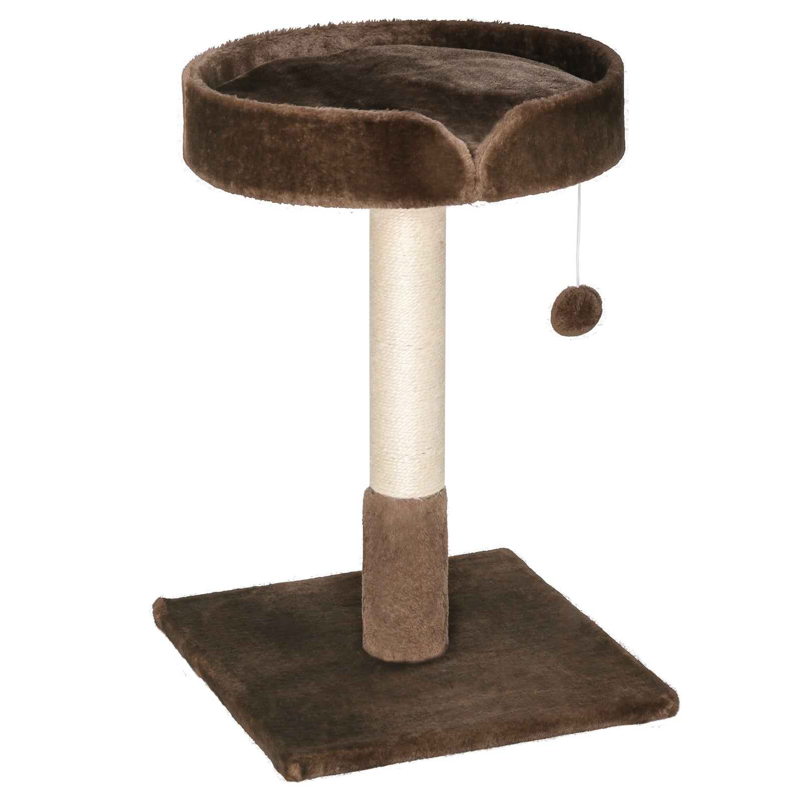 Small Cat Tree For Indoor Cats W/ Sisal Scratching Post Bed Cushion Toy