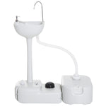 24l Portable Hand Wash Basin With Stand For Camping | Gray