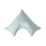 V Shaped Pillowcase Organic Cotton 400 Tc | V Shape | Duck Egg Blue