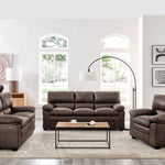Oxford Faux Leather Sofa 2 Seater | Chocolate