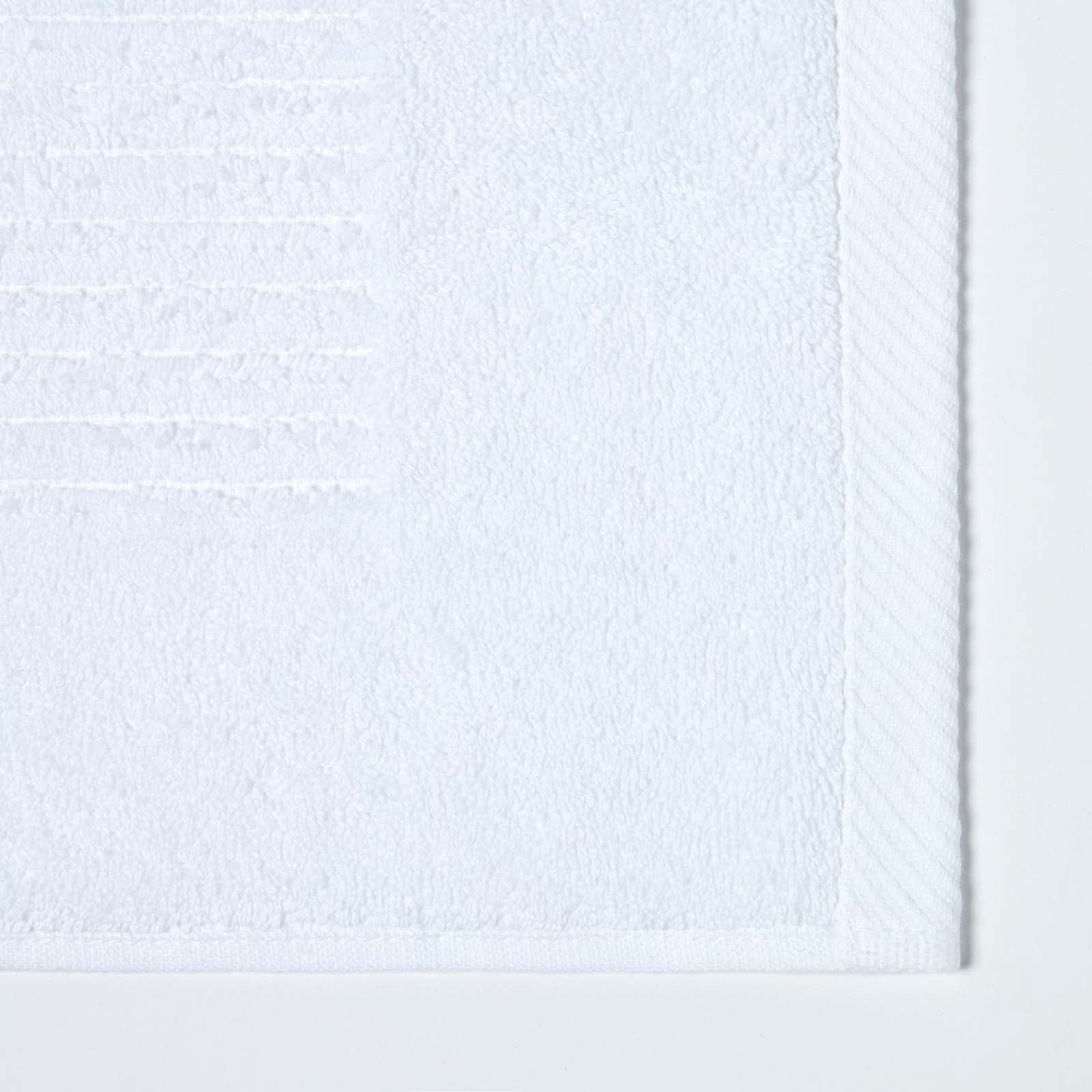 Imperial Plain Turkish Cotton Bath Mat | 50 x 80cm | White