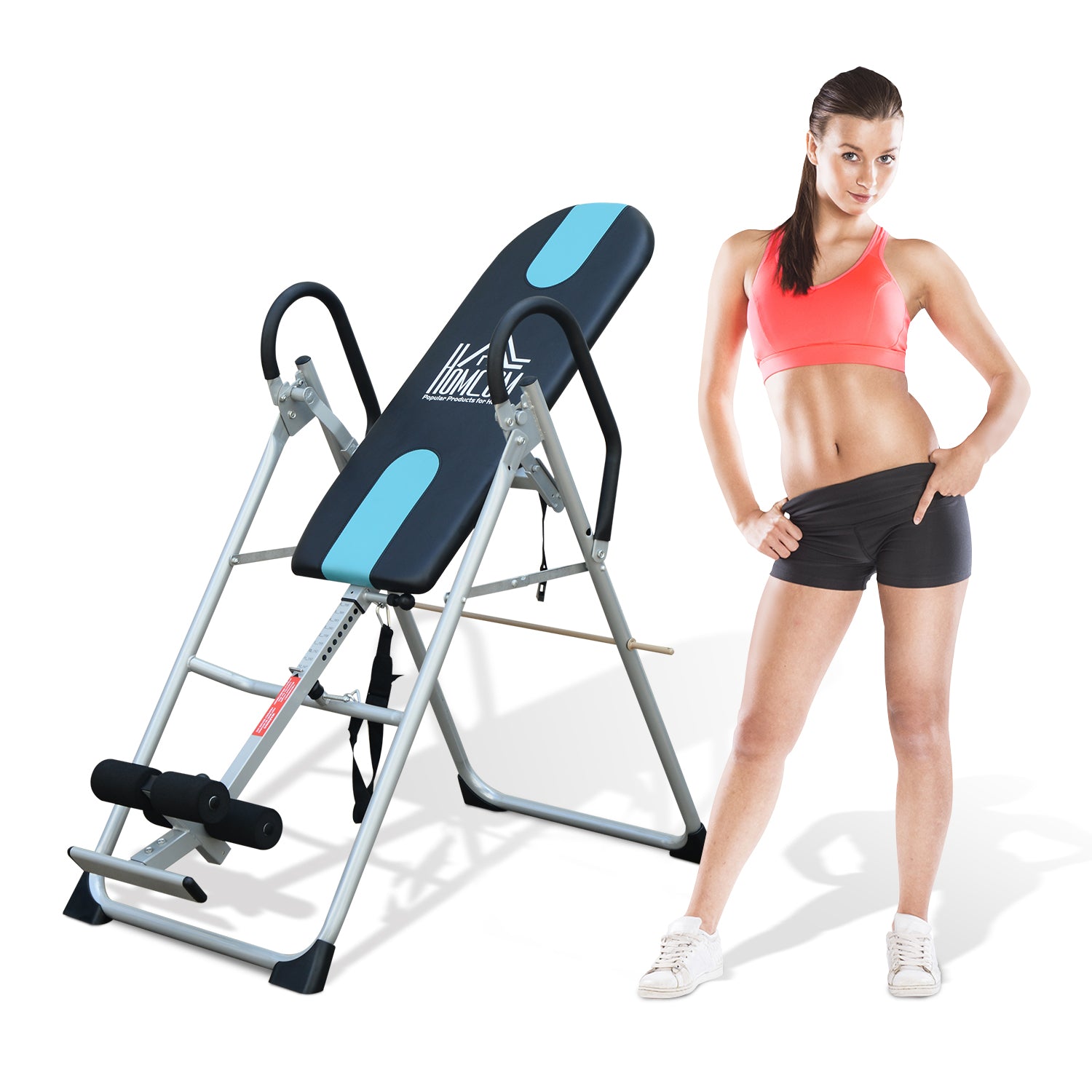 Gravity Inversion Table - Foldable Fitness Bench | Silver
