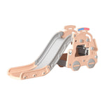 Car Shaped Climber And Slide Set With Toy Storage Eco-friendly Hdpe & Pp Material | Pink