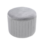 Round Velvet Stool Chair Dressing Table Ottoman