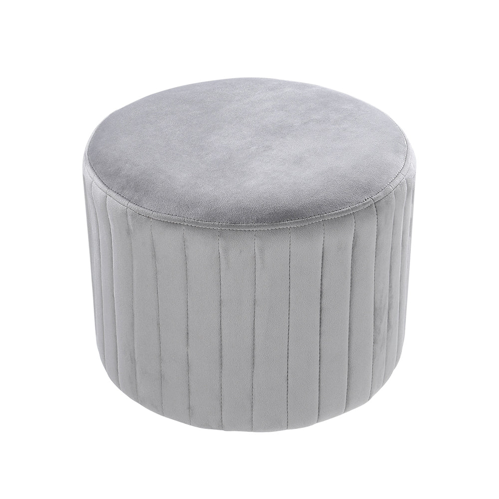 Round Velvet Stool Chair Dressing Table Ottoman