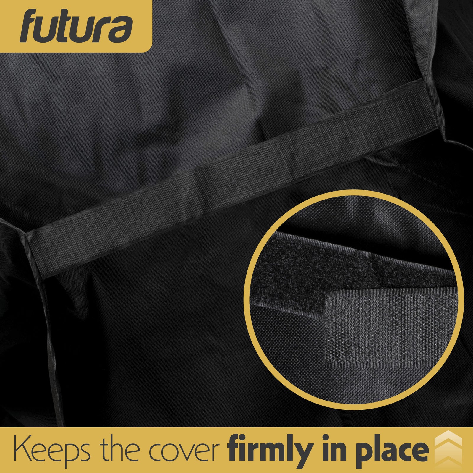 Premium Waterproof Bbq Cover Large Outdoor Barbecue Grills Cover 600d Oxford Fabric Uv Protection, Pvc Lining | 183cm | Black