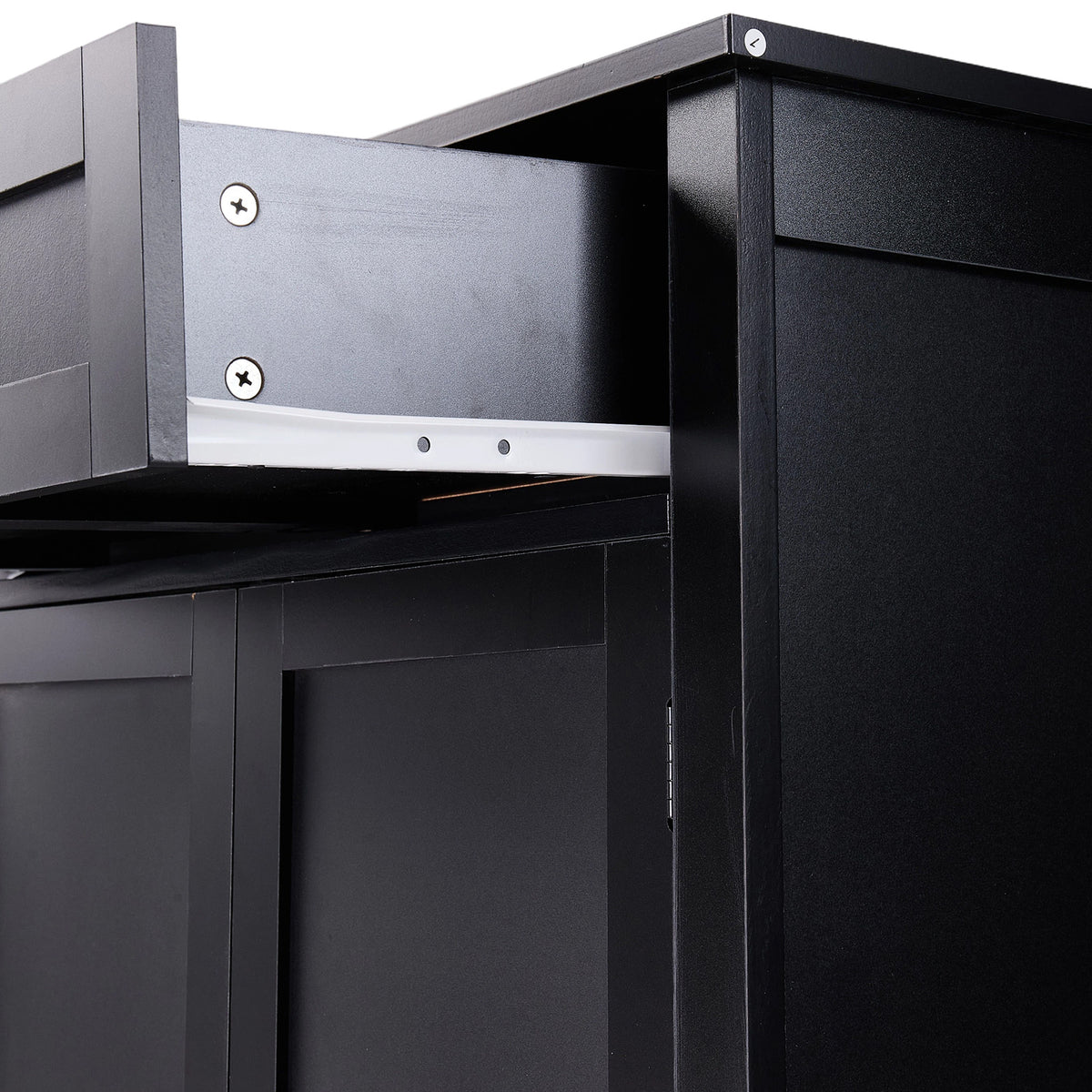 Mdf Sideboard Buffet Cabinet With 2 Drawers