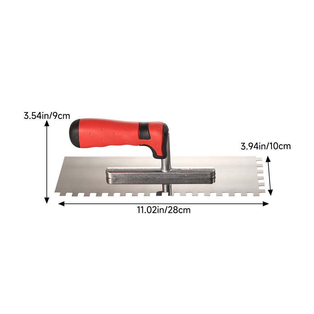 Serrated Design Stainless Steel Concrete Trowel For Tiling Installation