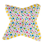 Star Floor Cushion | Multi Polka Dots
