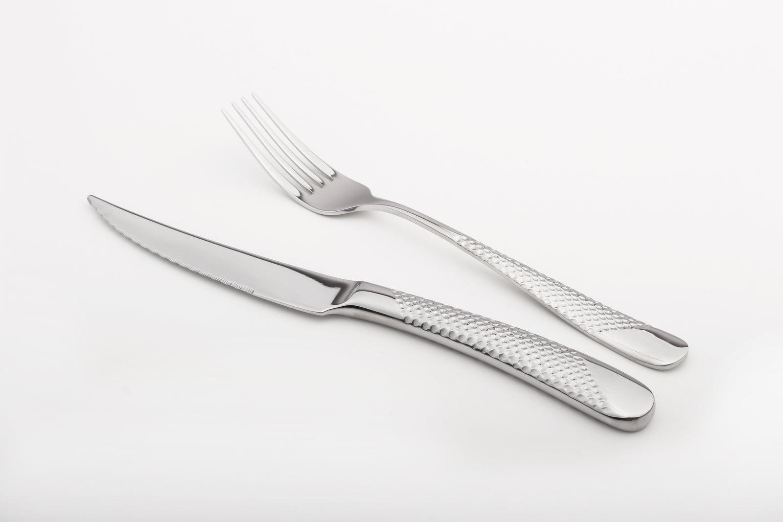 Steak Cutlery Set Knife Fork Stainless Steel 18/8 Catering Palace | Set-of-4 | Silver