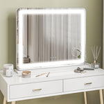 HOMCOM Vanity Mirror With Lights, Usb White