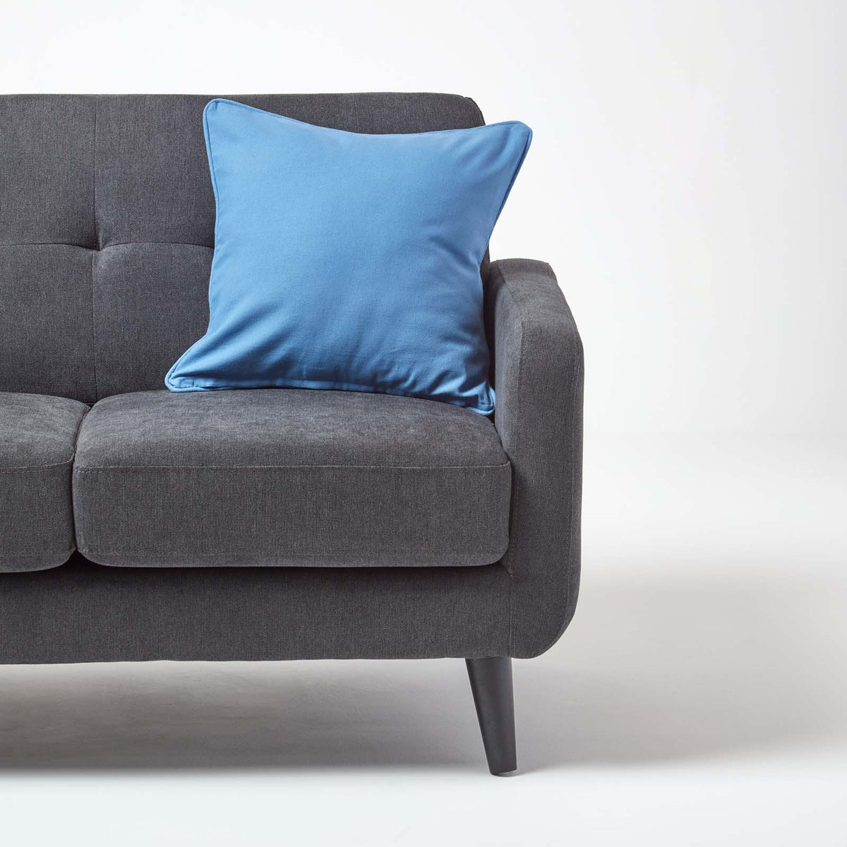 Cotton Plain Cushion Cover | 60cm x 60cm | Airforce Blue