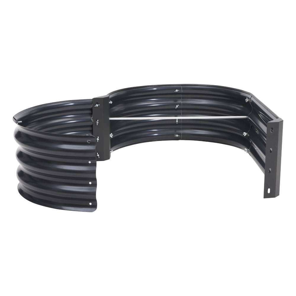 Breeins Heart-Shaped Galvanized Steel Raised Garden Bed Planter for Flowers & Vegetables