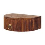 Artisan Furniture Solid Wood Ring Pull Wall Nightstand