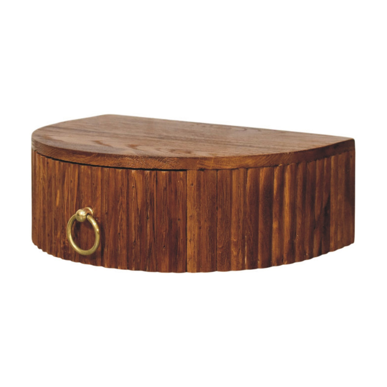 Artisan Furniture Solid Wood Ring Pull Wall Nightstand