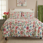 Vintage Jacobean Printed Cotton Duvet Cover Set | King | Multi