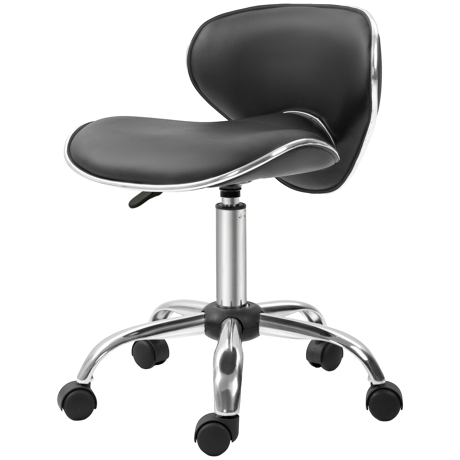 Office Chair Beauty Salon Rolling Technician Stool Chair | One Size | Black