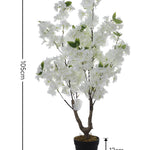 Artificial Cherry Blossom Tree In Pot Faux Flowering Tree For Home And Event Decor