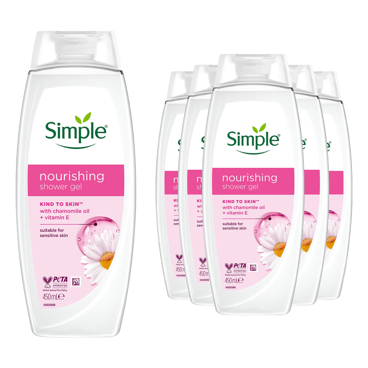 Kind To Skin Nourishing Shower Cream With Gentle Formulation 450ml, 6 Pk | Set of 6