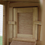 Rabbit Hutch Bunny Cage Guinea Pig House W/ Tray Ladder Outdoor Run