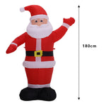 Inflatable Santa Claus – Outdoor Christmas Decoration With Built-in Air Blower & Transformer | 180cm