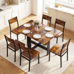 Wooden Folding Table Writing Desk | Rustic Brown
