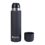 Rubberised 500ml Flask | One Size | Black