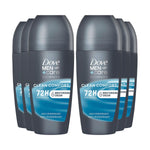 Men+care Roll On 72h Protection Antiperspirant Deo Clean Comfort 50ml, 6pk