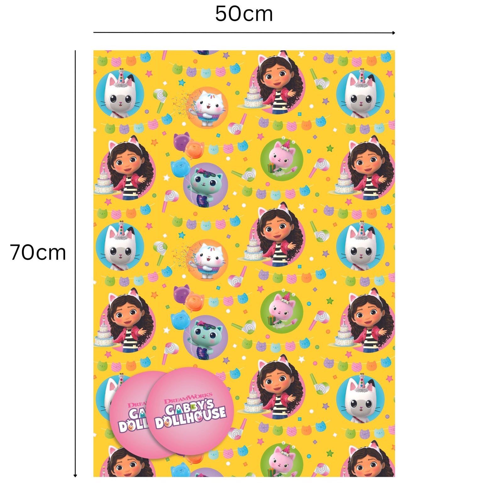 2 Sheets & 2 Tags Birthday Wrapping Paper