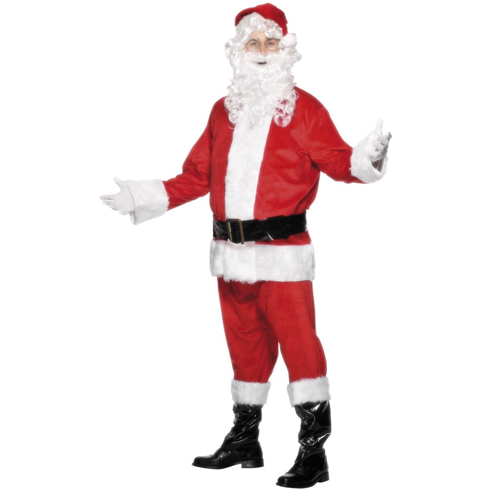 Deluxe Santa Costume & Beard | XL