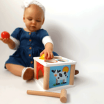 Wooden Tap Tap Ball Hammer Toy