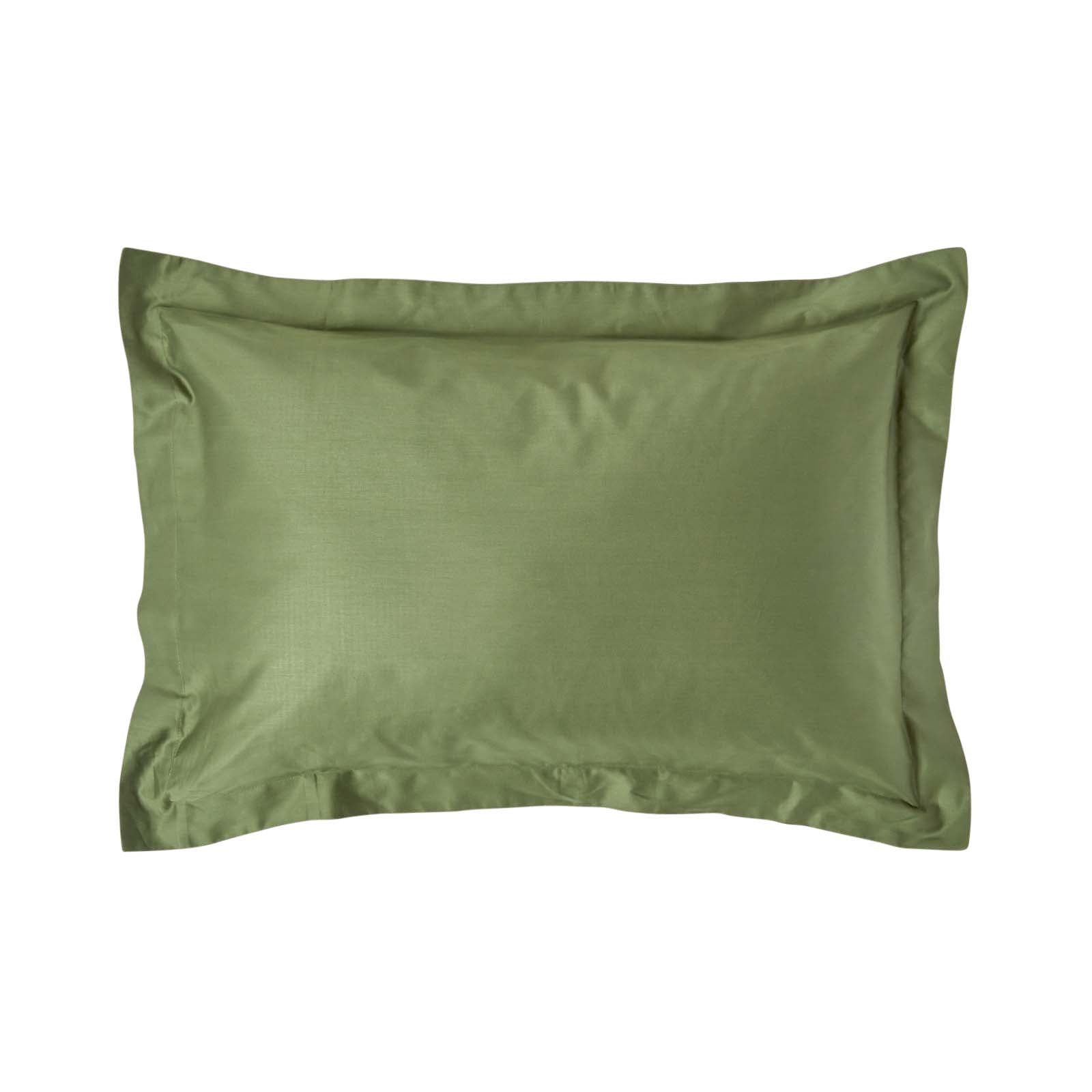 Organic Cotton Oxford Pillowcase 400 Tc | 48 x 74cm | Moss Green