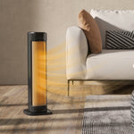 Ceramic Electric Heater, 2000w Space Heater With Timer | Black