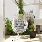 Hanging Egg Chair Set | Light Grey