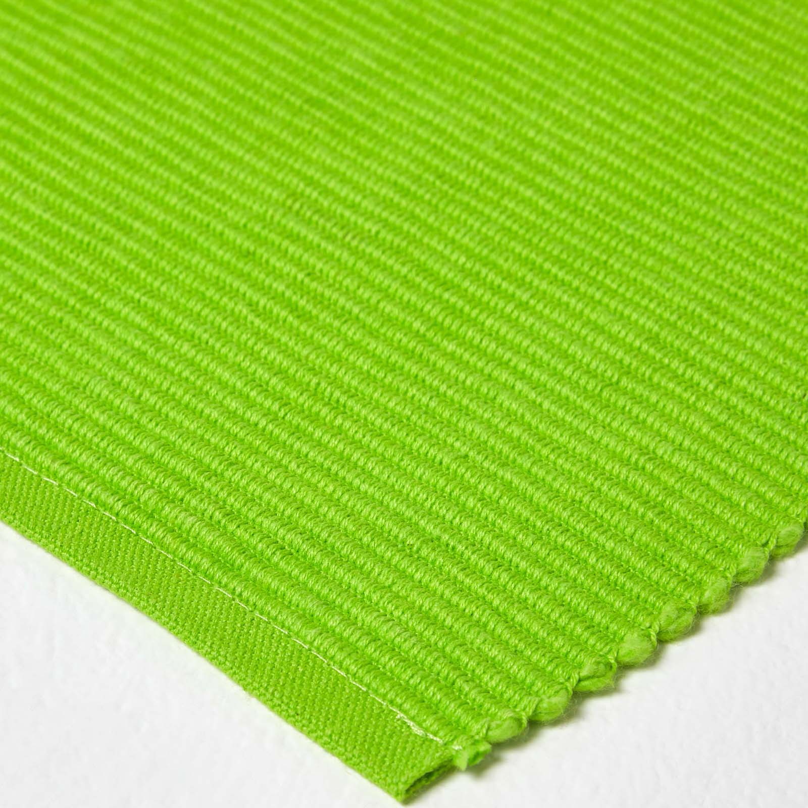 Cotton Plain Pack Of 2 Placemats | 50cm x 30cm | Lime Green