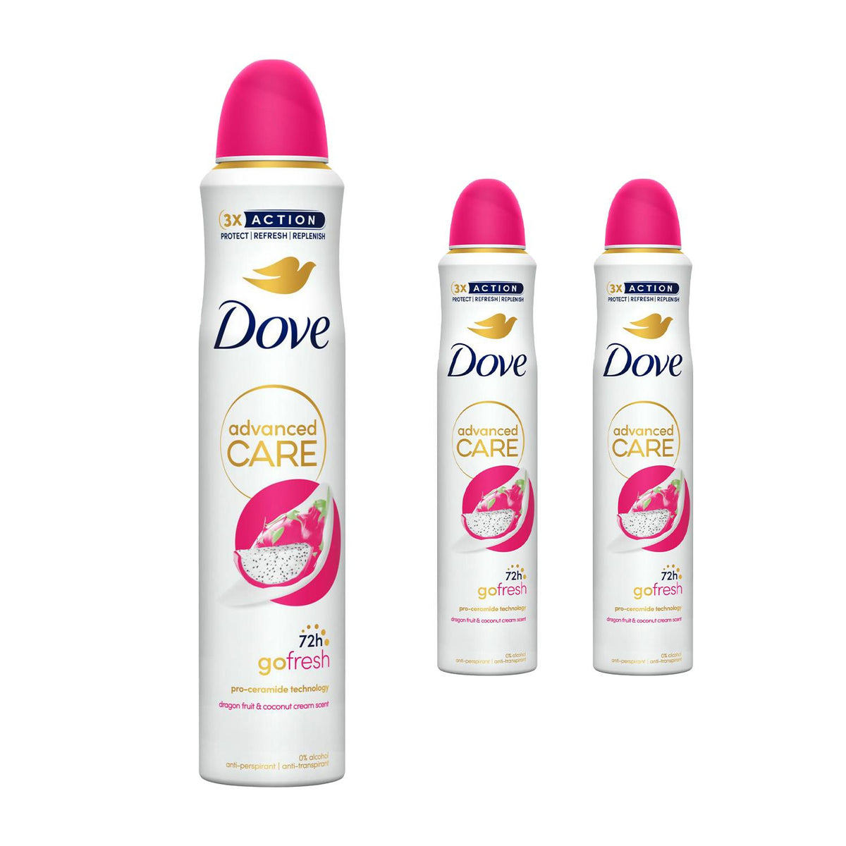 Anti-perspirant Deodorant Go Fresh With 72h Protection 200ml | Set of 3