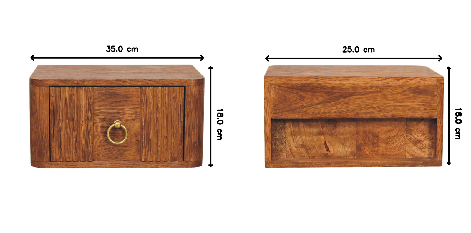 Artisan Furniture Solid Wood Aurelia Wall Bedside