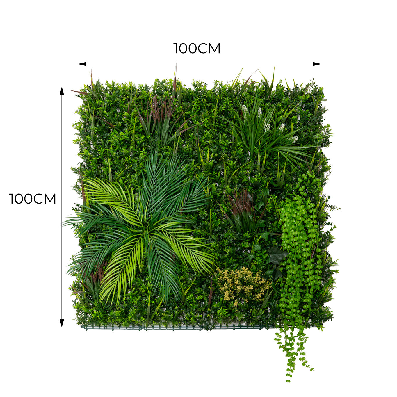 Alina Artificial Wall Tile X 2 | 100cm x 100cm | Green