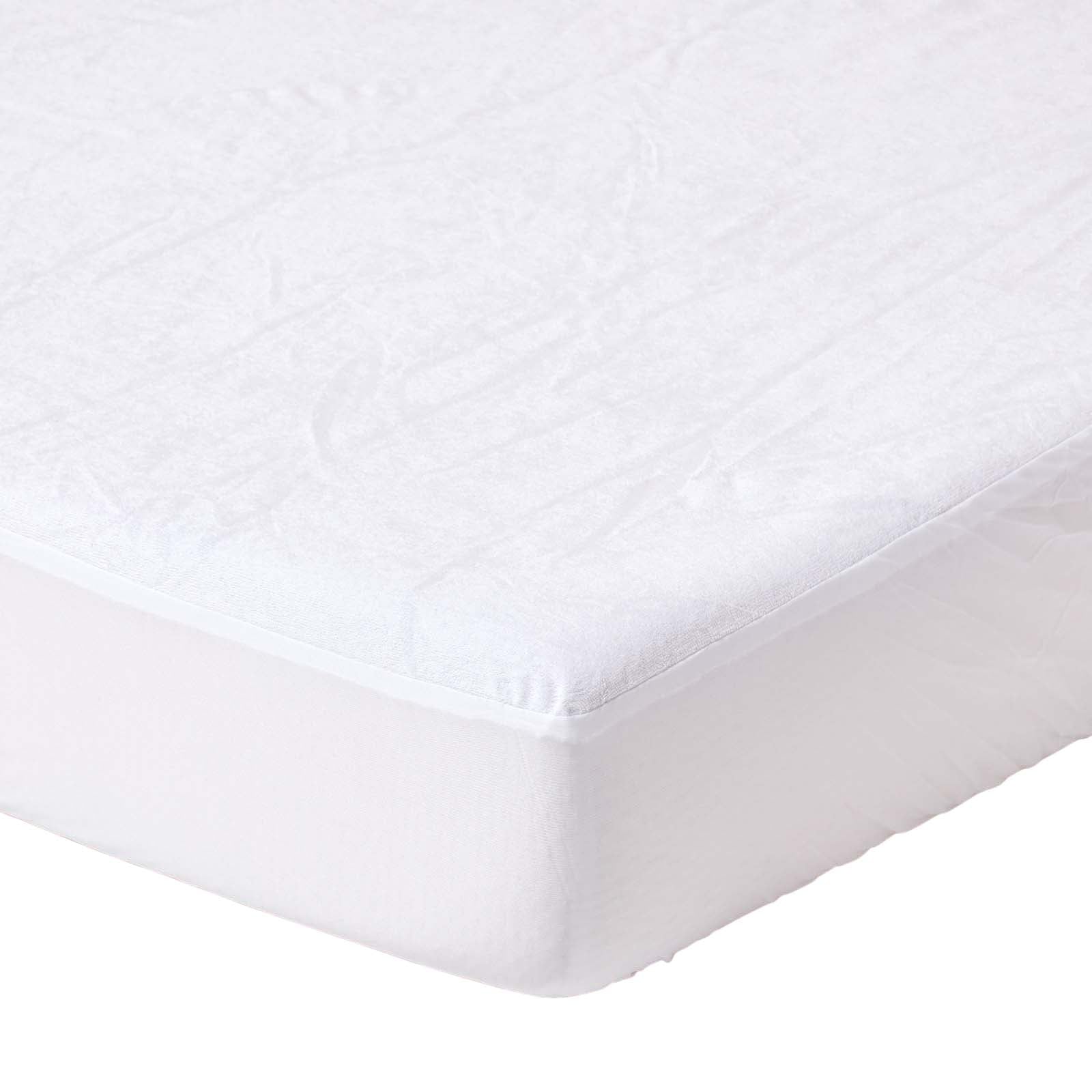 Waterproof Terry Towelling Mattress Protector | King | White