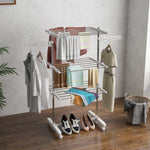3/4 Tier Clothes Airer Stainless Steel Clothes Drying Rack | Medium | White